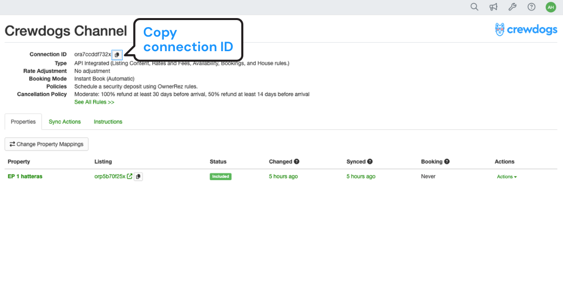 OwnerRez create key