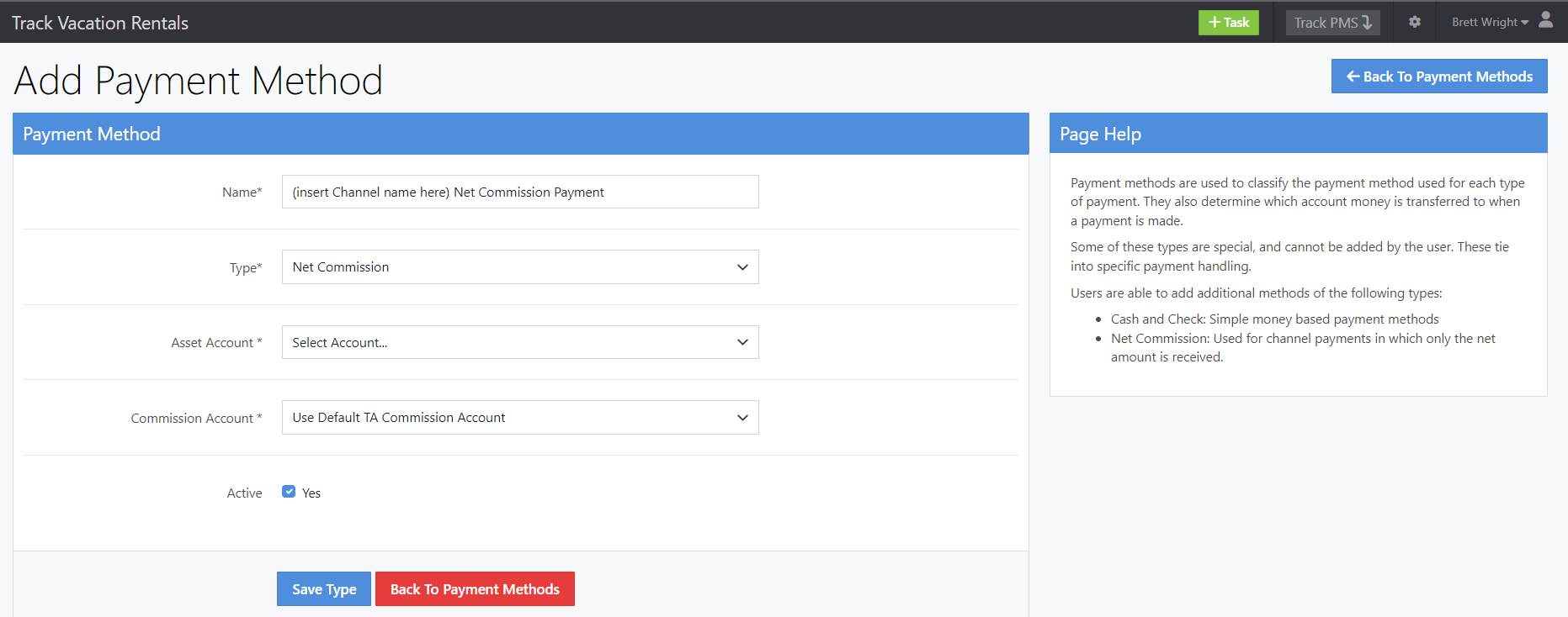 Track Add Payment Method Form